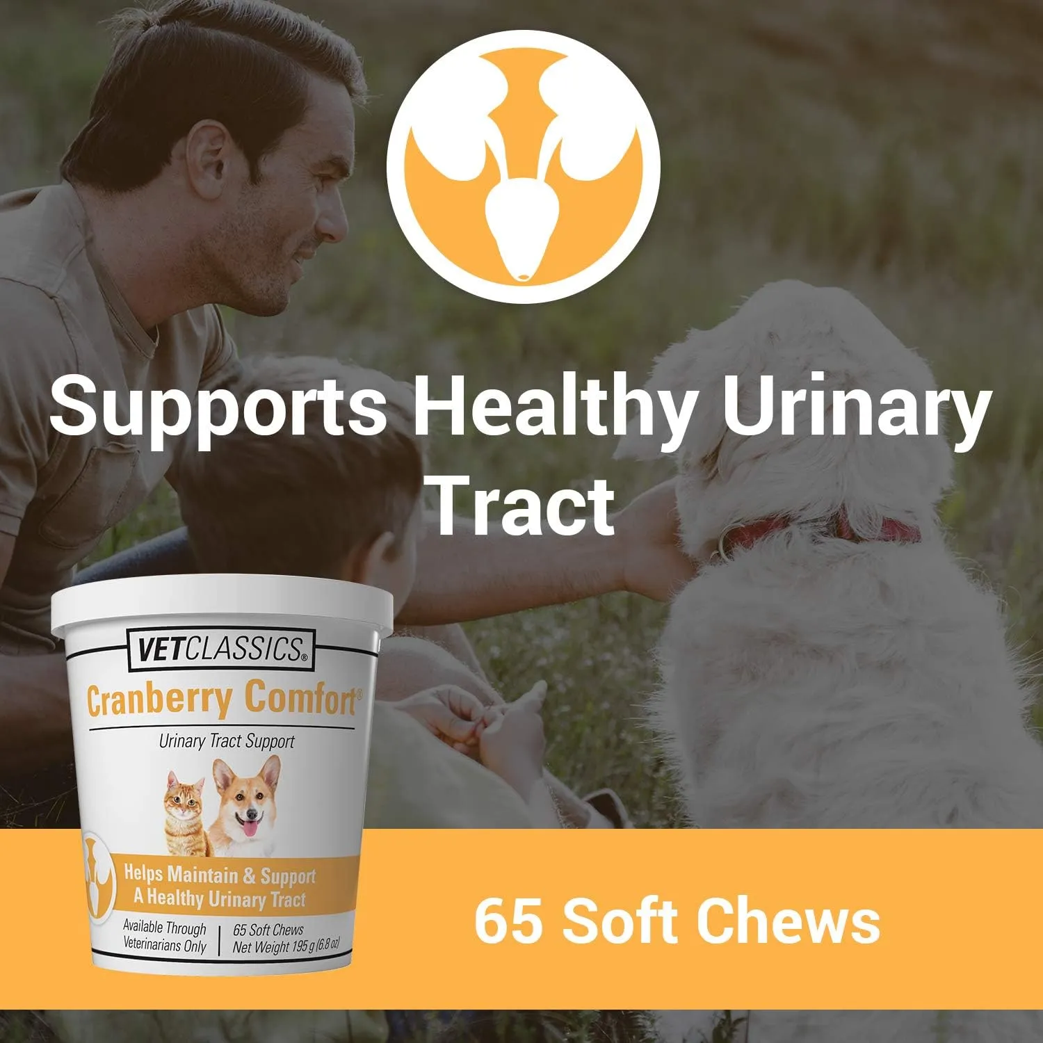 Vet Classics Cranberry Comfort Urinary Tract Pet Supplement for Dogs, Cats  Maintains Dog Bladder Health, Cat Bladder Control  Pet Supplements for Incontinence  65 Soft Chews