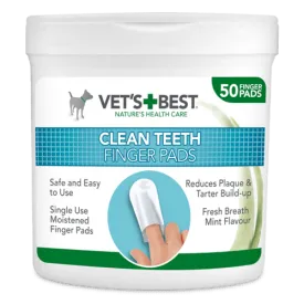 Vets Best Clean Teeth Finger Pads (Dental Wipes)