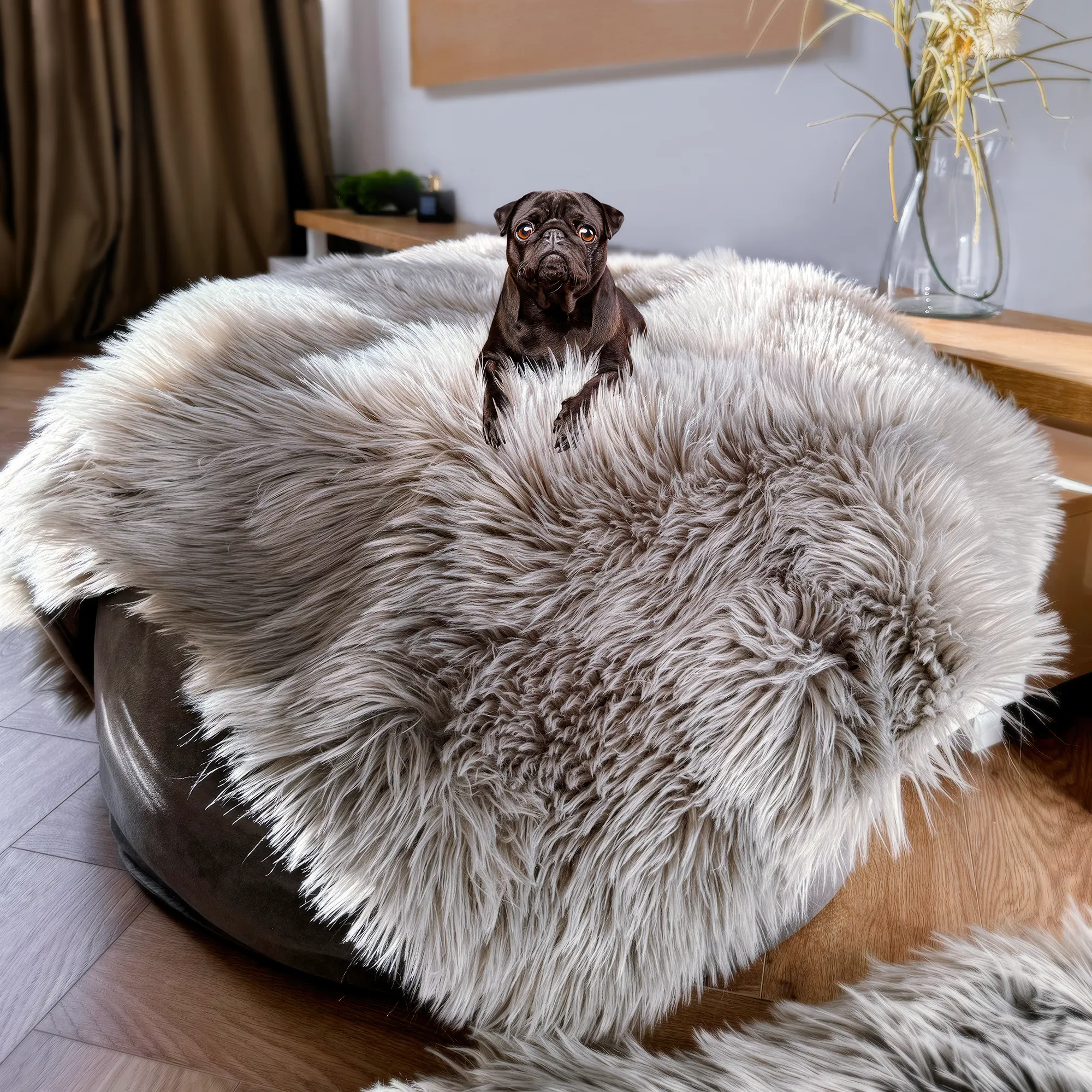 Waterproof Dog Blanket, Plush Throw for Sleeping, Whelping, and Comfort