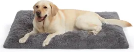 XL Dog Bed Crate Pad Mat for Cages Washable Bed for Extra Large Size Dog Soft Kennel Pad Anti-Slip Pet Bed,42" x 27",Dark Grey