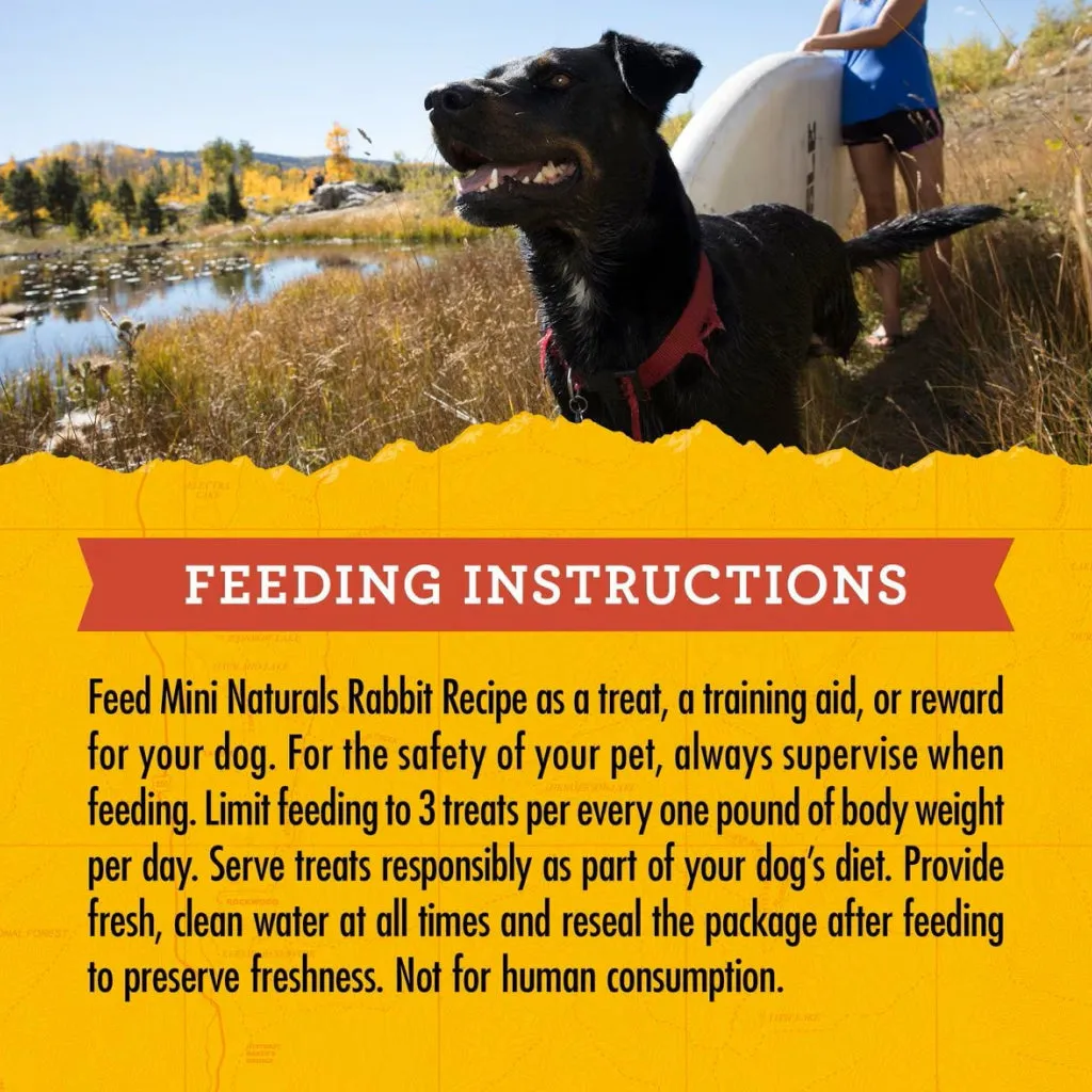Zuke's Mini Naturals Rabbit Recipe Training Treats for Dogs